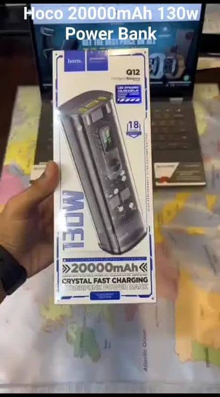 Power Bank hoco Q12 130W 20000mAh Fast Charging 1