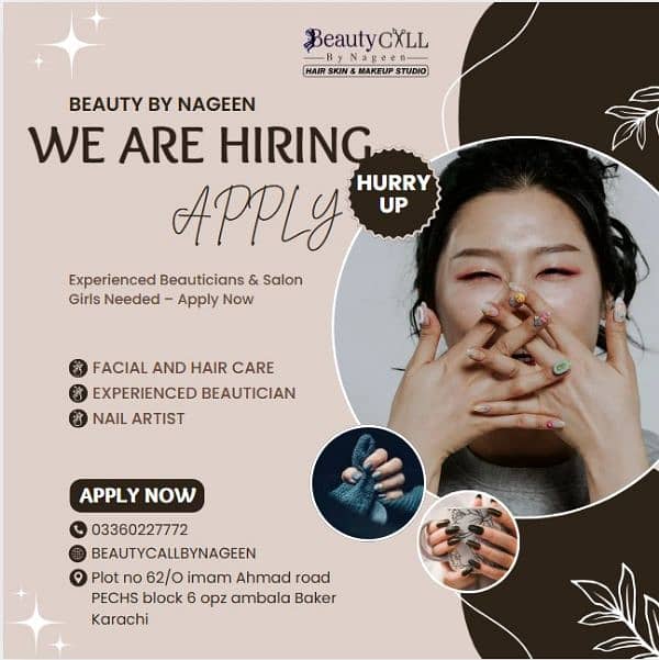 Female Beautician Required 0
