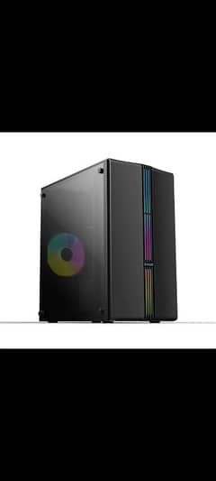 RGB Gaming PC case with tempered glass