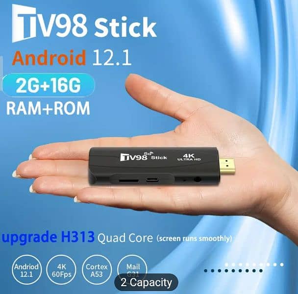 Android 12.0 TV box with dual WiFi 2.4g/5g dual channel 2