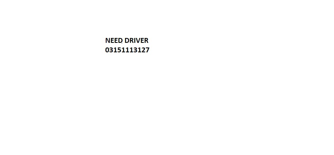 Need Driver 0