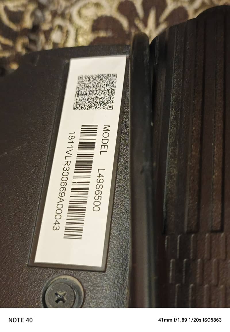 TCL MODEL L49S6500, whtsp nmbr 03285322379 5