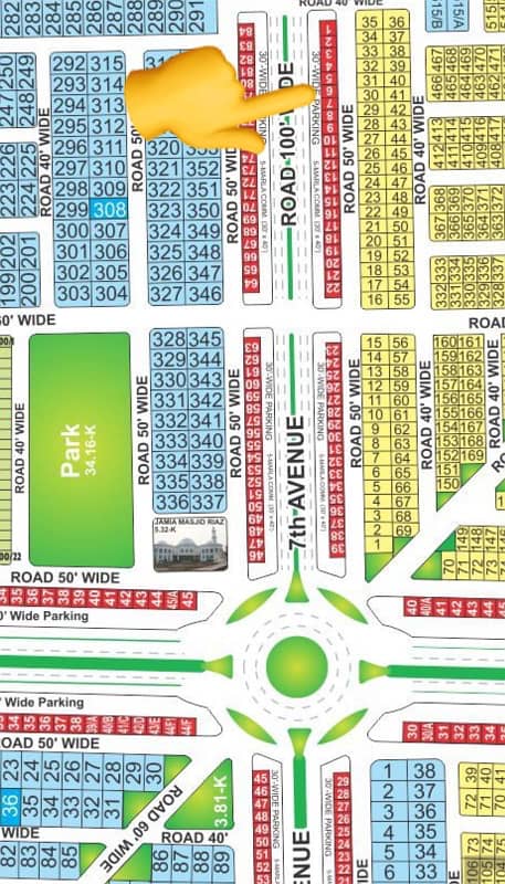 INVESTOR PRICE CORNER 5 MARLA COMMERCIAL PLOT G1 BLOCK MAIN BOULEVARD 100ft BAHRIA ORCHARD PHASE 4 6