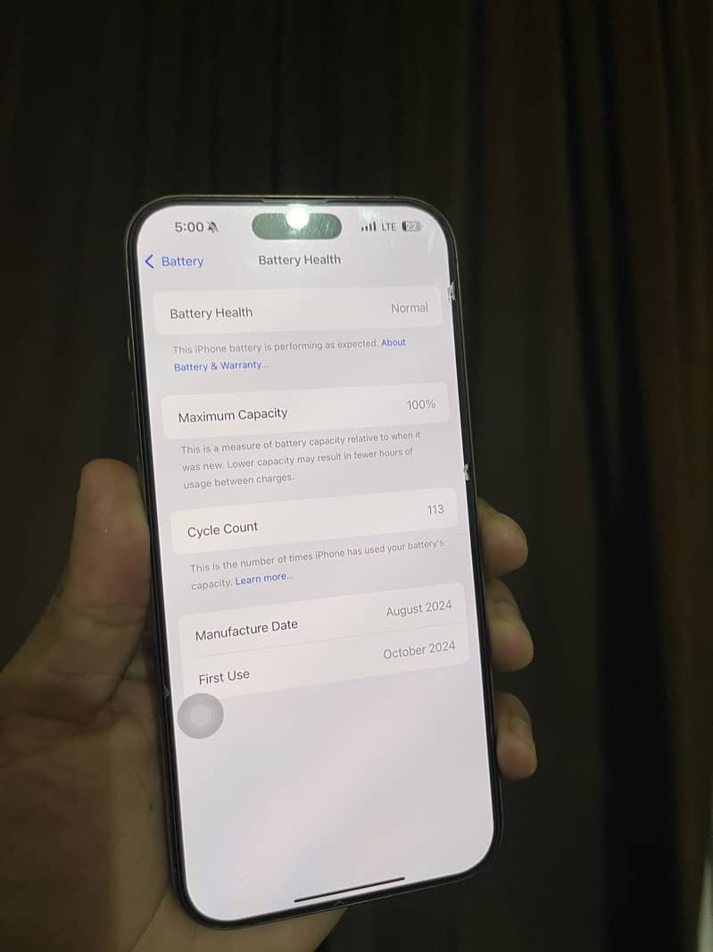 Iphone 16 pro max PTA aproved 256gb 2