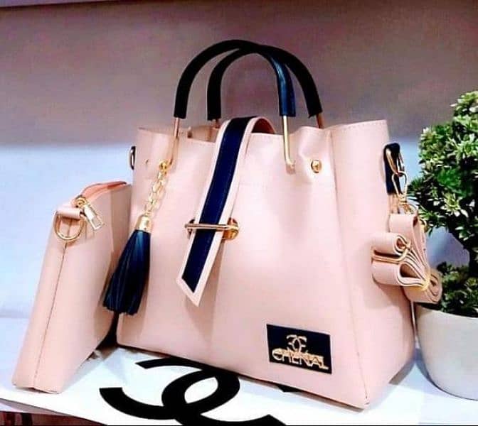 Girls PU leather hand bag set 4