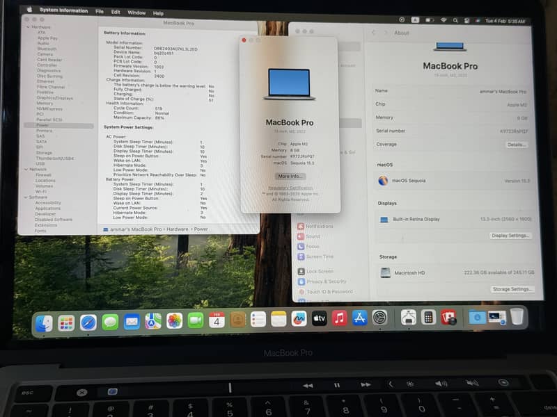 MacBook Pro 13 Inch 8GB/256GB M2 2022 Space Grey 2