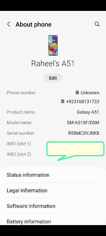A51  10/10 condition har cheez ok hai 3