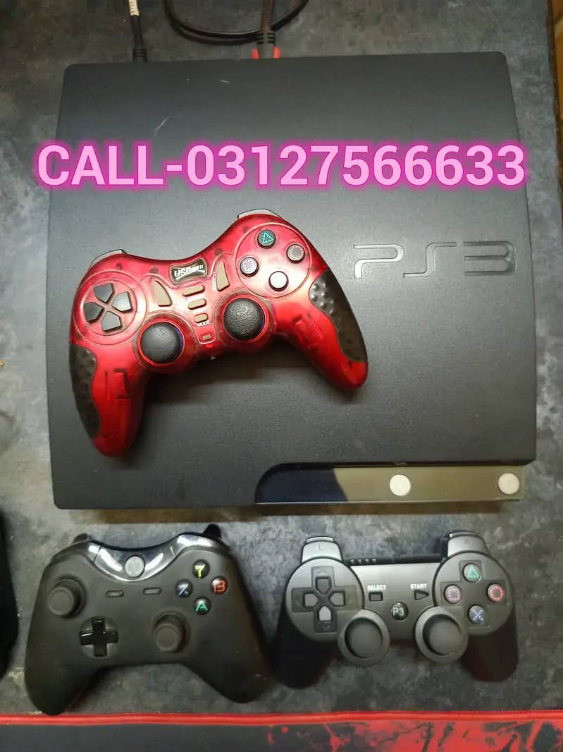 PLAY STATION 3 SLIM 500GB WITH 25 GAMES A++ CONDITION CALL-03408981418 8