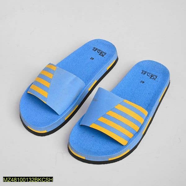 Black Camel Line Style Slide Shoes, Blue 1