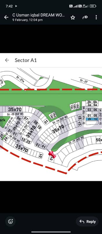 Bahria twon 17 Marla plot All paid bluward cornar 1