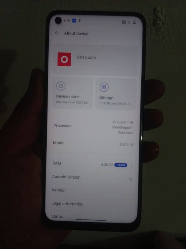 oneplus N2005g 4+1gb 64gb snapdragon processor no open non pta 4
