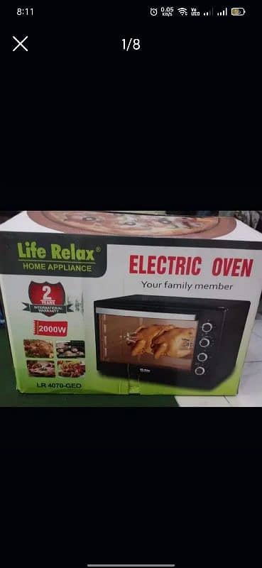 Life relax electric microwave oven 70litr li8 n fan bake,roast n more 0