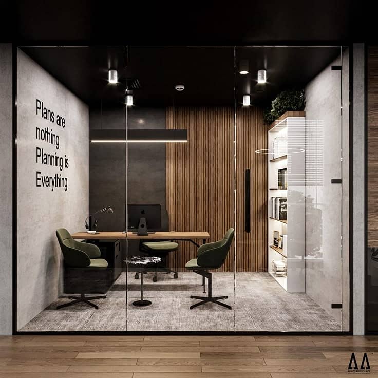 Ultra Modern Office Design on Demand in a High Rise opposite Emporium. 15
