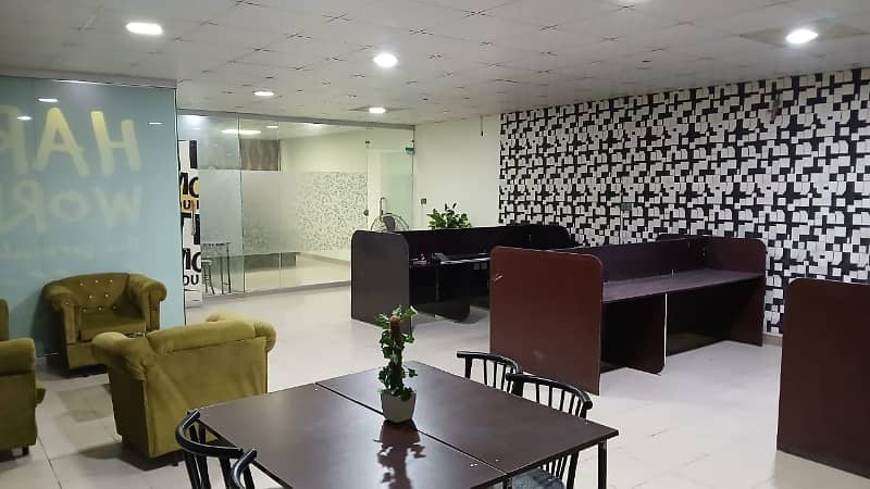 Co-Working Space Available For Rent | Per Seat RS. 6000/- | Location: Near Askari-10 Lahore. 1