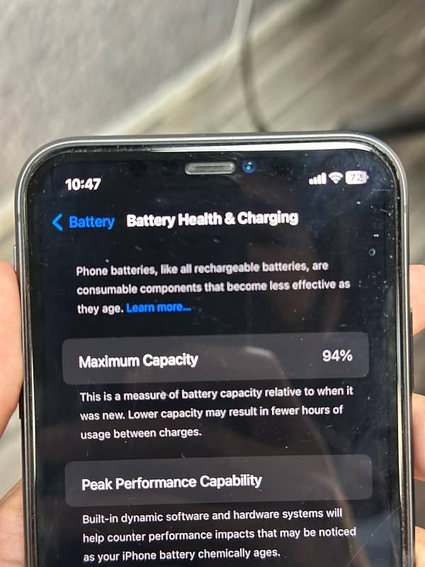 i phone 11 64GB  box pack non PTA just sim time used 4 month 8