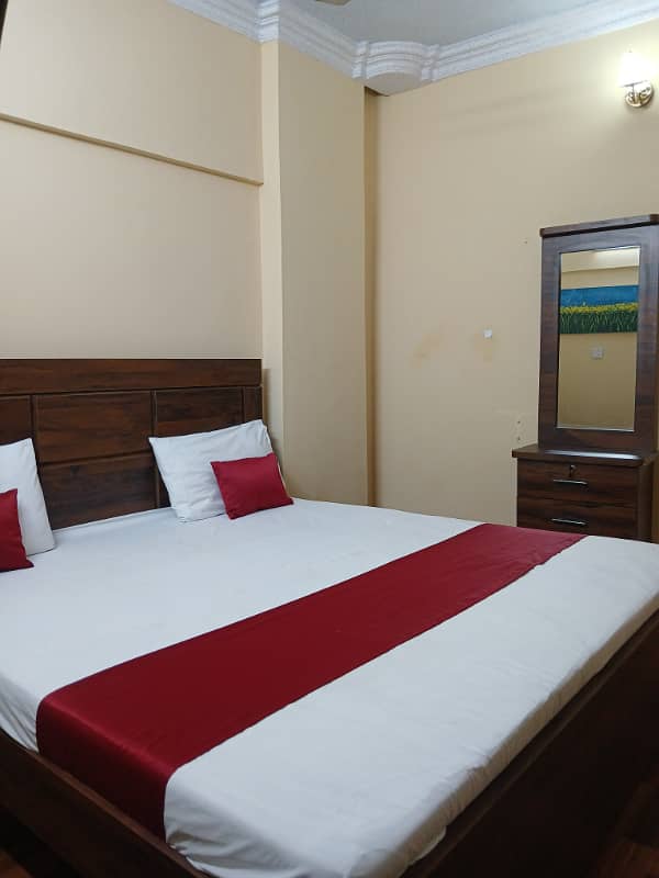 Furnished Flat available. Johar Mor karachi. 2