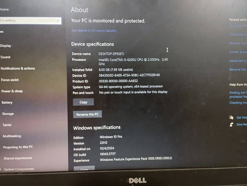 Dell Core i5 6th generation 8gb/768gb (512+256) 4