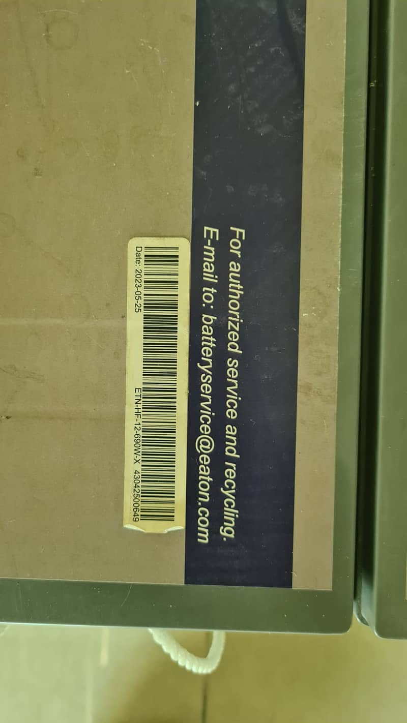 Slightly used Eaton 12V 200A VRLA Batteries for Sale 6