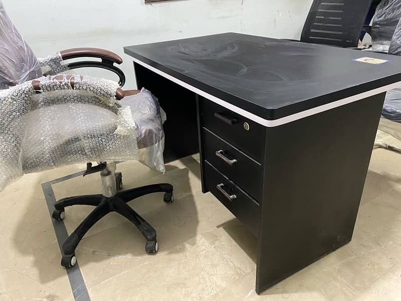 office chair and table 0