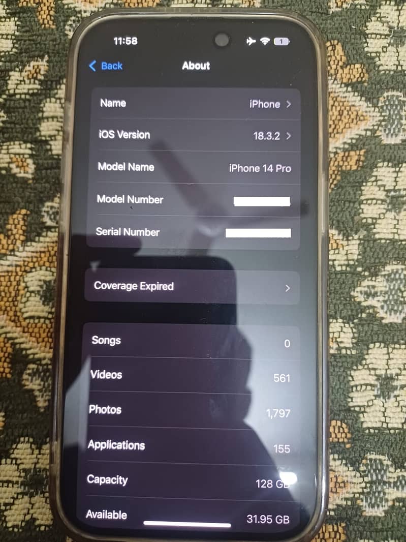 iphone 14 pro 128GB with 85% health non PTA 2