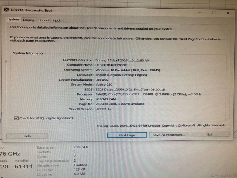 Dell Core 2 duo 20 inch Lcd 1