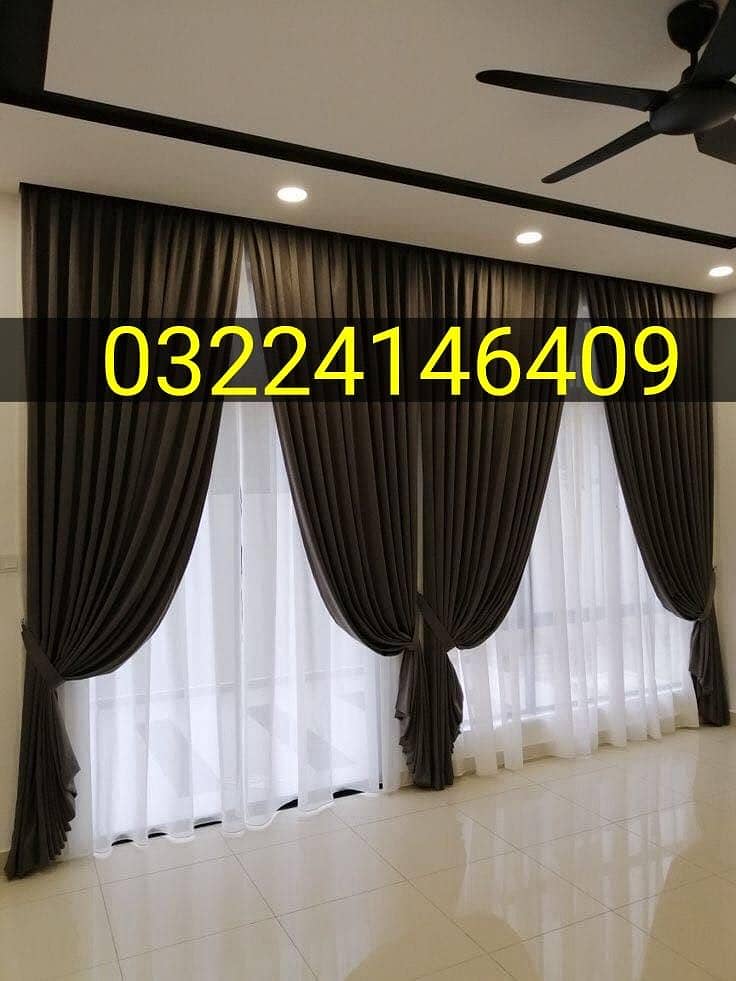 Best Price Curtains Fabric,Window Blinds at dha phase 4,Curtains,Blind 3