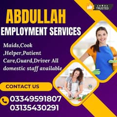Maids / House Maids / Chef / House Cook / Baby Sitter maid available