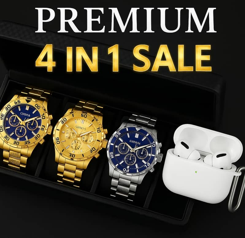 3 PREMIUM WATCHES WITH FREE EARBUD | HOME DELIVERY (READ Description) 0