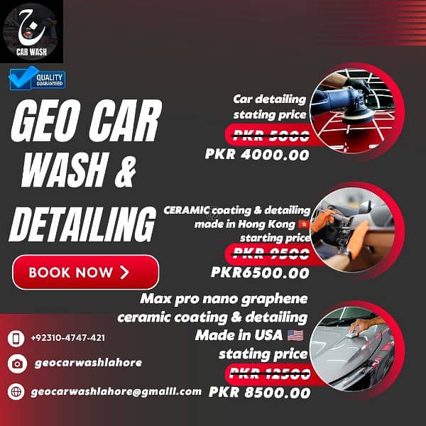 All Lahore home service available. car detailing ceramic coating. 0
