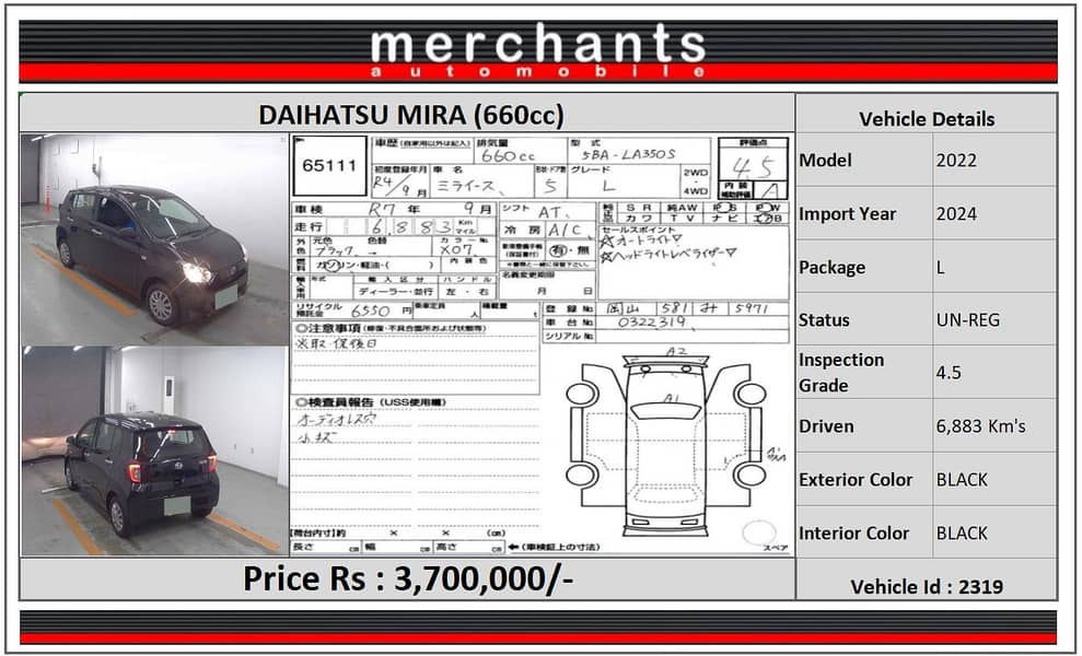 Daihatsu Mira 2021 L-SA3 6