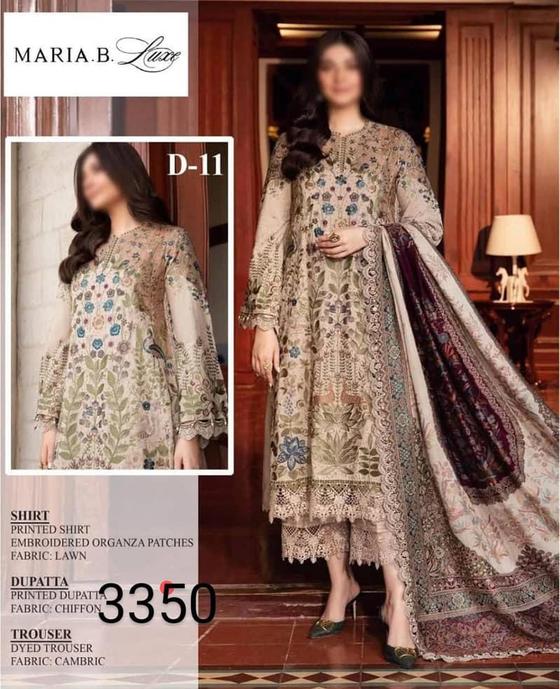 printed lawn suit shirt  trouser Chiffon dupatta Whatsapp 03293779436 16