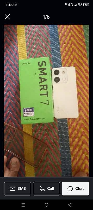 infnix smart 7   4+3 Ram/64 memory 0