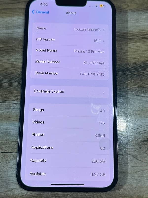 iPhone 13 Pro Max 256 GB 7