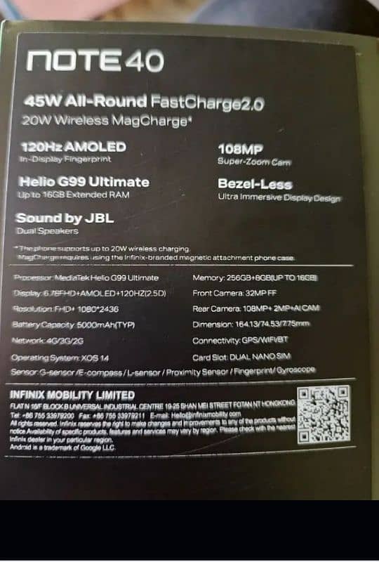 infinix note 40 series 5G for sale 6