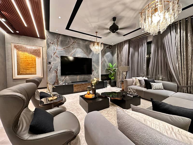 Full Basement Furnished Modern Kanal Bungalow With Pool And Home Theater For Sale 9