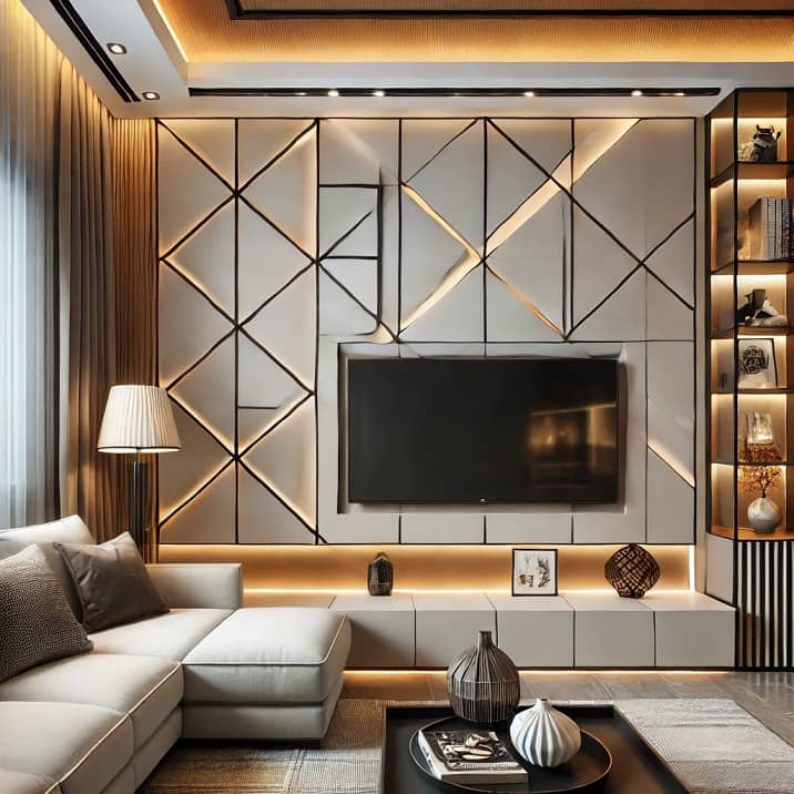False ceiling | Wallpaper | Wall panel| Wood flooring| Vinyl Flooring. 19