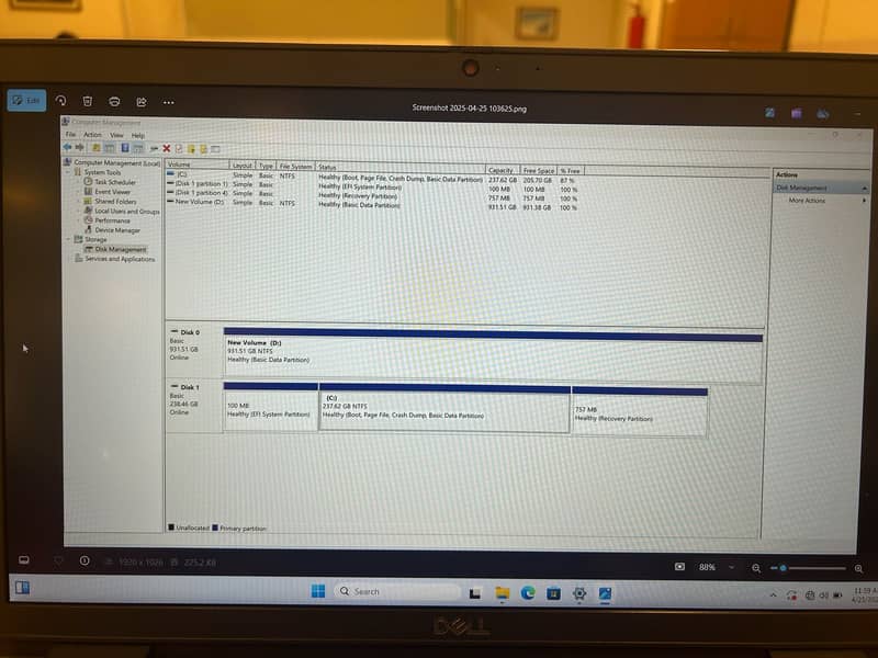 Dell Latitude 3520, core i5, 11th generation 4