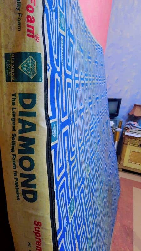 Diamond Supreme Foam King Size with Cover 78*72*6 Ph: 03360790613 2