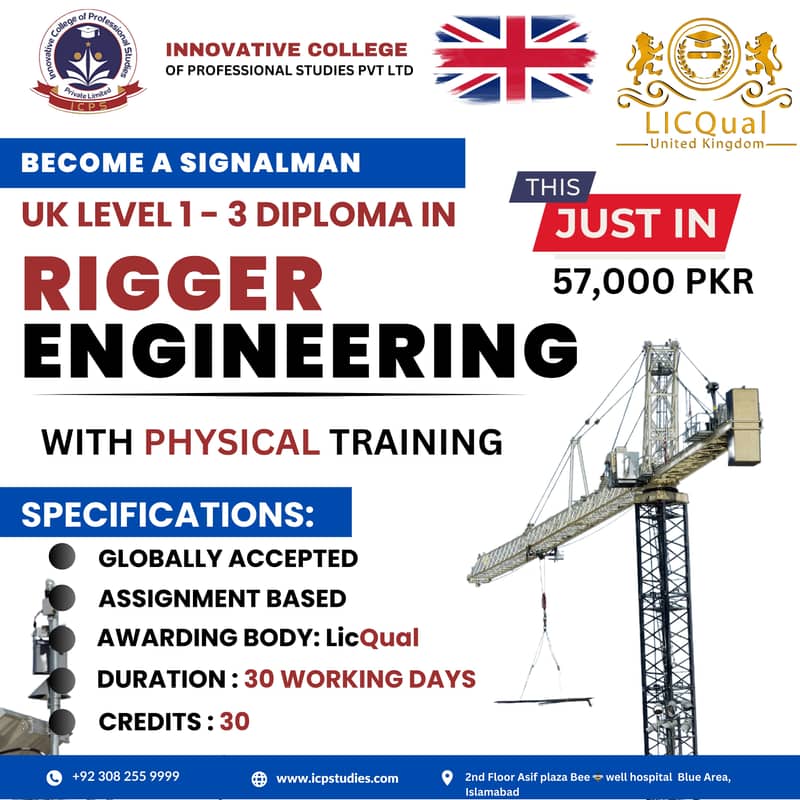 Rigger professioinal diploma 1 - 3 0