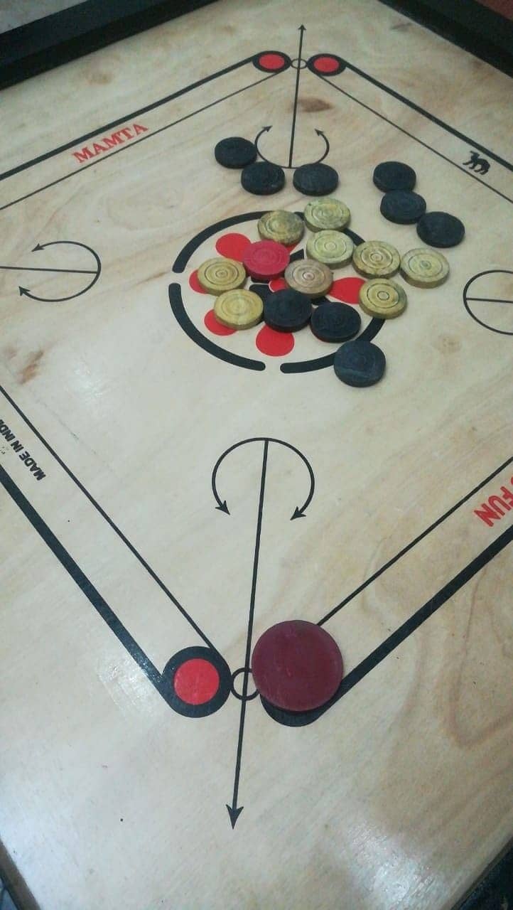 Caroom Board || Dabbo Game, , Marbal Daboo, wooden Daboo 8