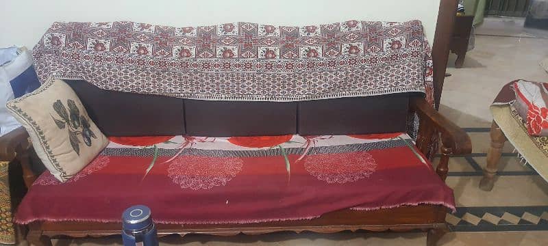 5 seatr sofa and table for sale 2