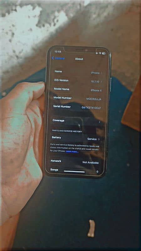 iphone x 64 gb battery 71 % read add faceid ok 7