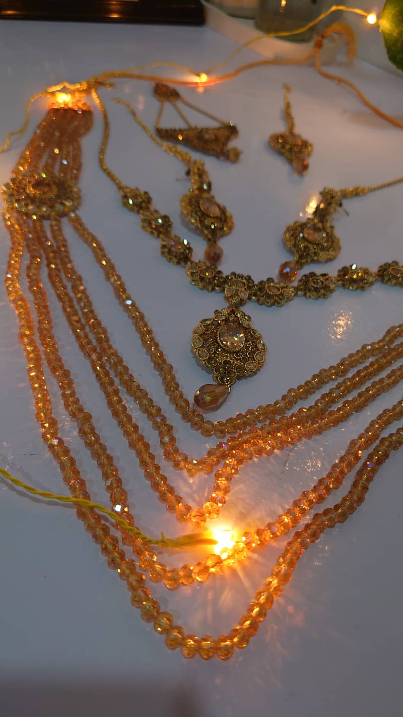 Wedding Bridal Jewellery set in 10/10 Condition only used one time 5