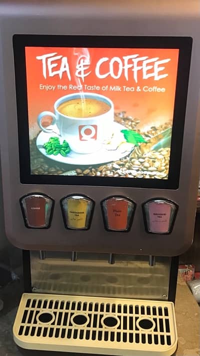 Tea and coffee vending machine