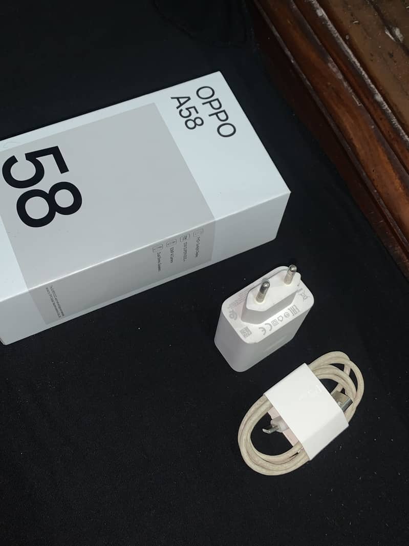 OPPO A58 with box charger 2