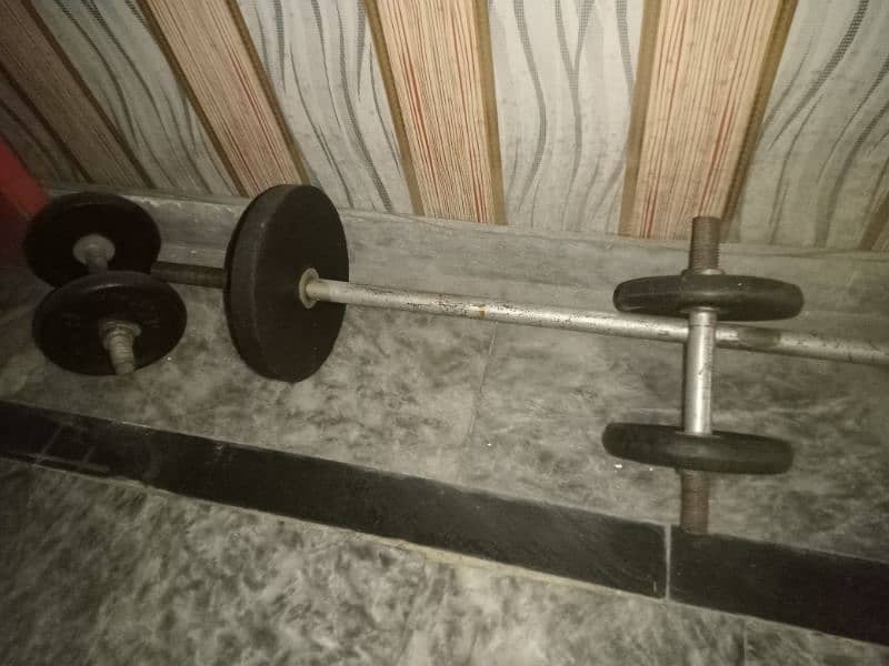 2 dumbbell 1 Rod 40kg weight 3