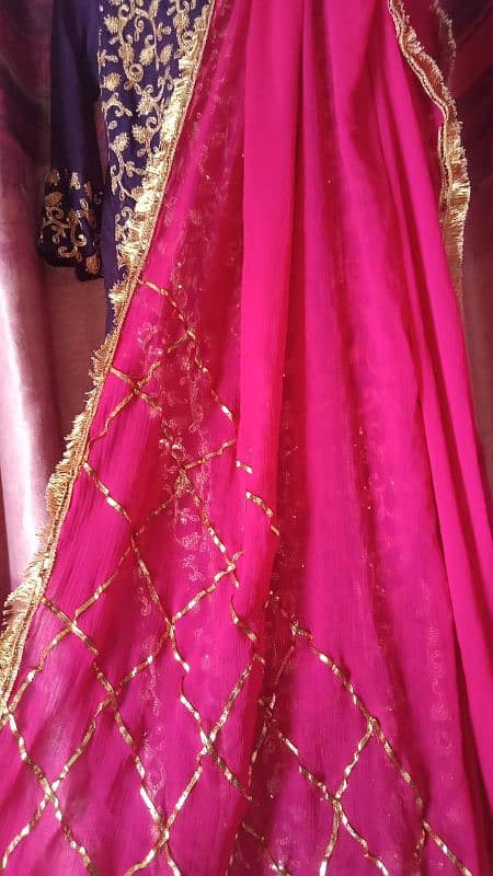 Embroidered Maxy and dupatta with gotta work 2