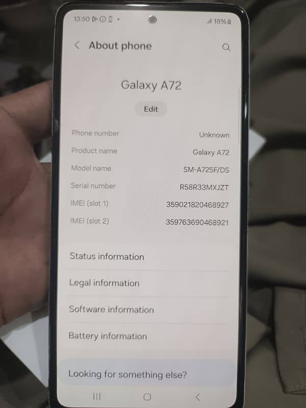 Samsung A 72 for sale at a good price 1