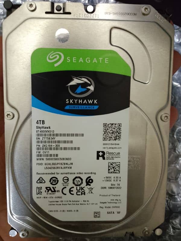 4TB Seagate internal Hard drive 0
