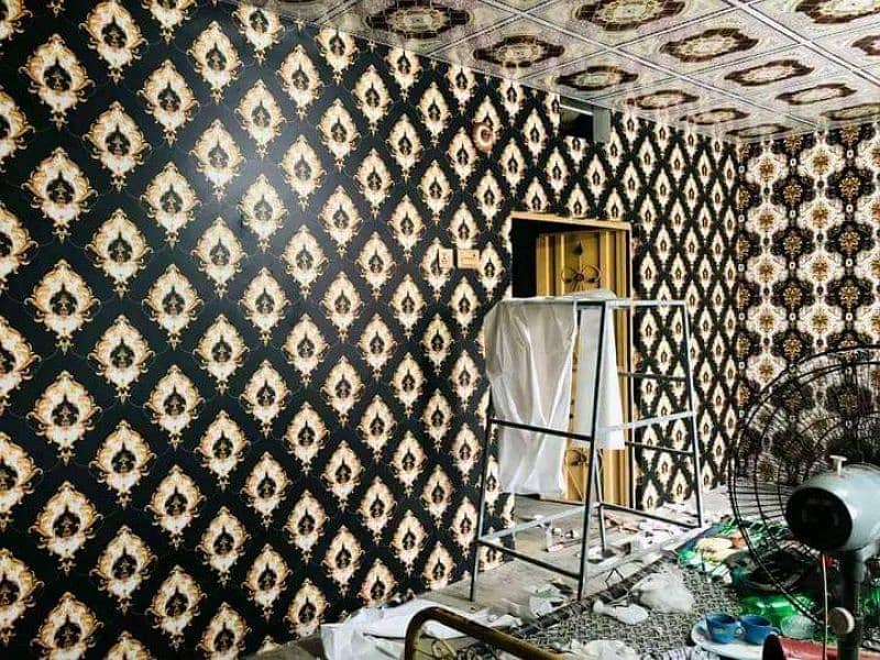 pvc wall panel. pvc wallpaper. Blinds. Wood & Vinyl Flooring. ceiling. gras 18